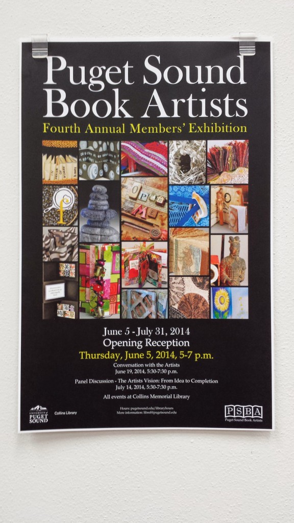 Puget Sound Book Artists 4th Exhibit Poster